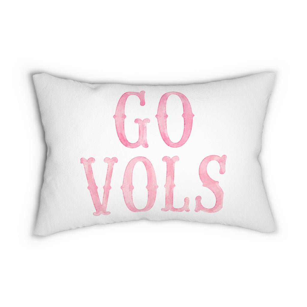 "Go Vols" Watercolor Pillow