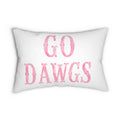 "Go Dawgs" Watercolor Pillow